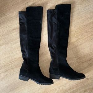 Black over the knee boots